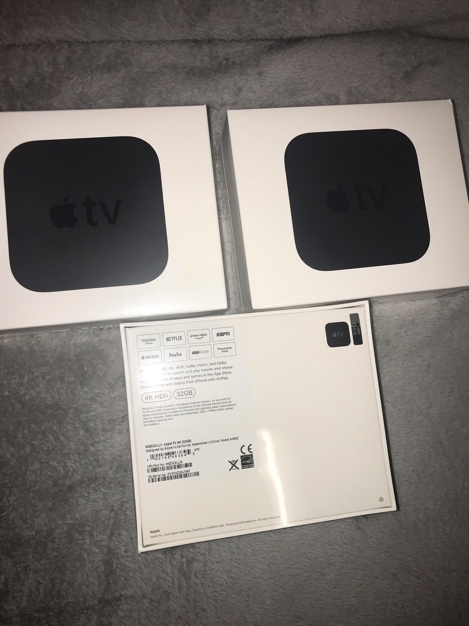 Apple tv 32gb 3 available and price is for each one sold separately