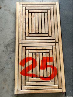 Wood shower mat