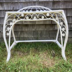 Vintage Victorian Wicker Vanity/Desk 