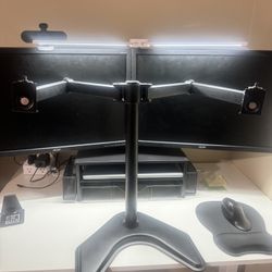 Dual Monitor Holder. 