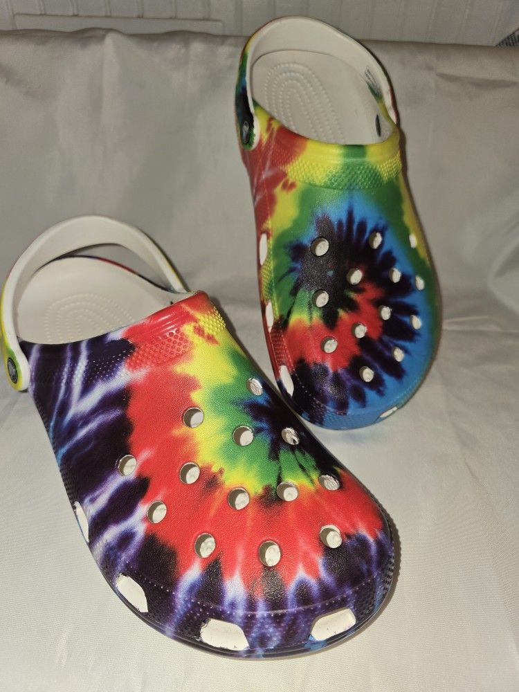 Crocs Classic Tie Dye Graphic Men's Size 13