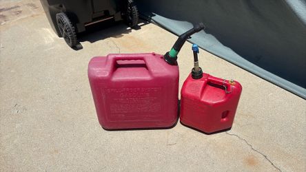 Gas cans 1 -5 gal 1- 21/2 gal.