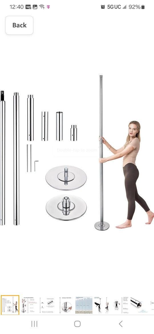 AW Portable 9/10/11FT Dance Pole Kit 45mm Removable Dancing Pole Professional Static Spinning Pole Dancing Pole for Home Party Pub Exercise, Max Load,All Products : American Fashion Style Bags On Sale