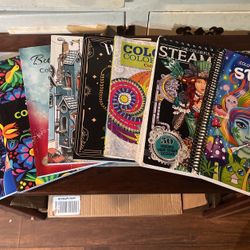 Assortment Of Adult Coloring Books