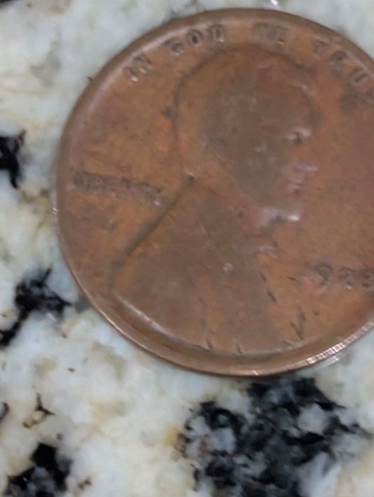 1928 No Mint Penny Reddish