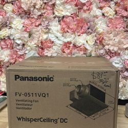 Panasonic WhisperCeiling DC Fan, with Pick-A-Flow Speed Selector 50, 80 or 110 CFM and Flex-Z Fast Installation Bracket