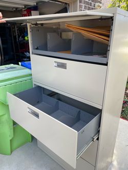 Metal filing cabinet