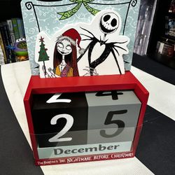 The Nightmare Before Christmas  Wooden Count Down 