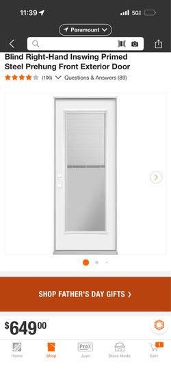 Masonite 32 in. x 80 in. Premium Full-Lite Mini-Blind Right-Hand Inswing Primed Steel Prehung Front Exterior Door