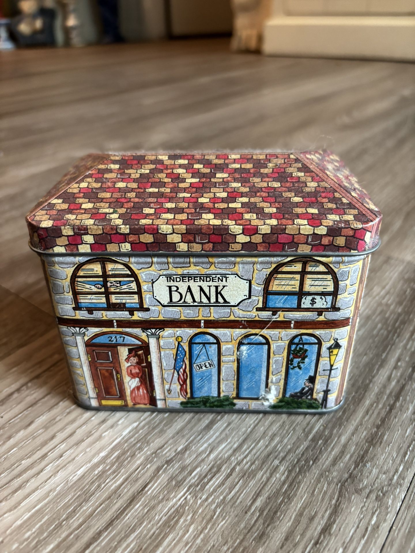 Small 4” Metal Container It’s A Bank