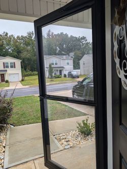Storm Door With Pull Down Screen 36'inches Sold without handle!