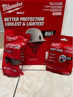 Milwaukee, hardhat and accessories