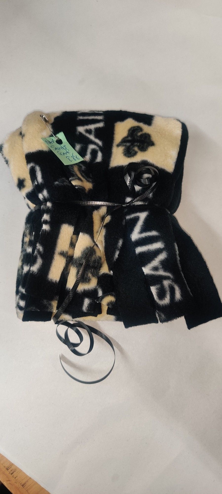 Saints Fringed Scarf