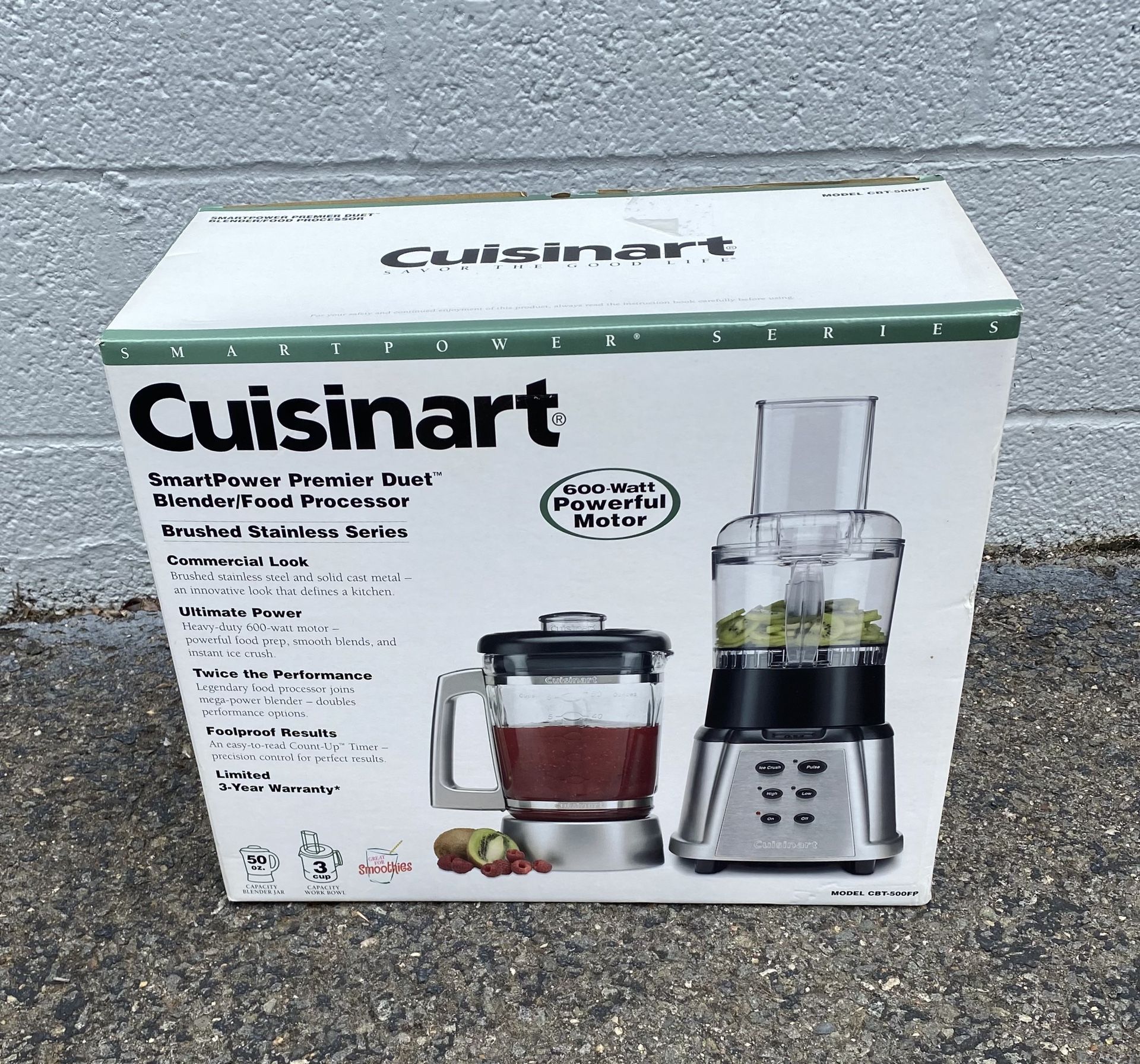 Cuisinart CBT-500FP SmartPower Premier Duet Blender & Food Processor Combination