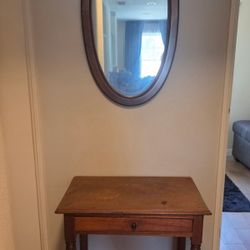 Vintage Hallway Desk Mirror Vanity