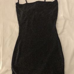 ($10)_multicolored, pinstripe & black/silver, sequin, bodycon dresses. Great Condition.