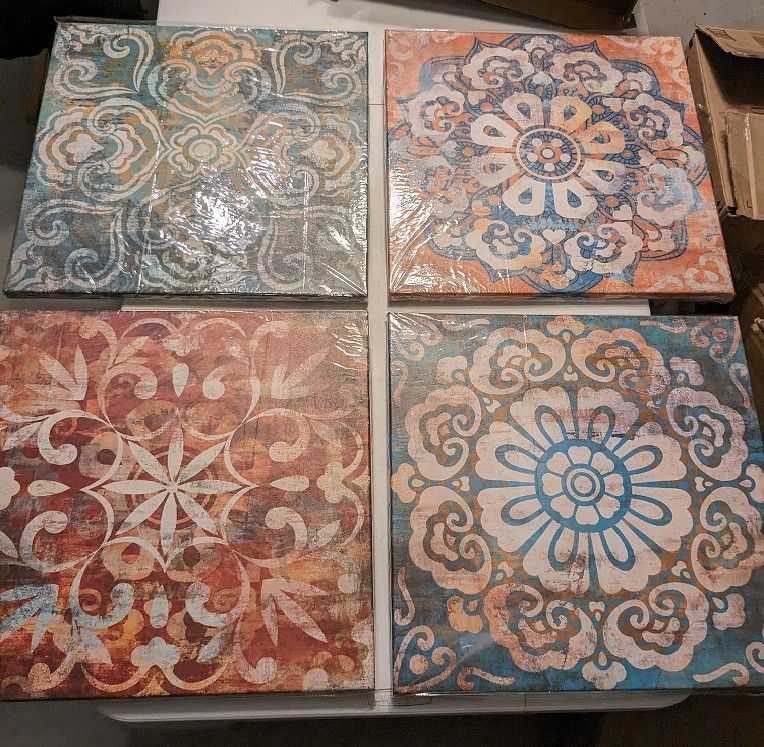 Canvas Prints Wall Art 20x20 inches 4 Pieces
