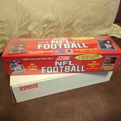1990 Score Football Factory Sealed Set Featuring Jerry Rice/Warren Moon