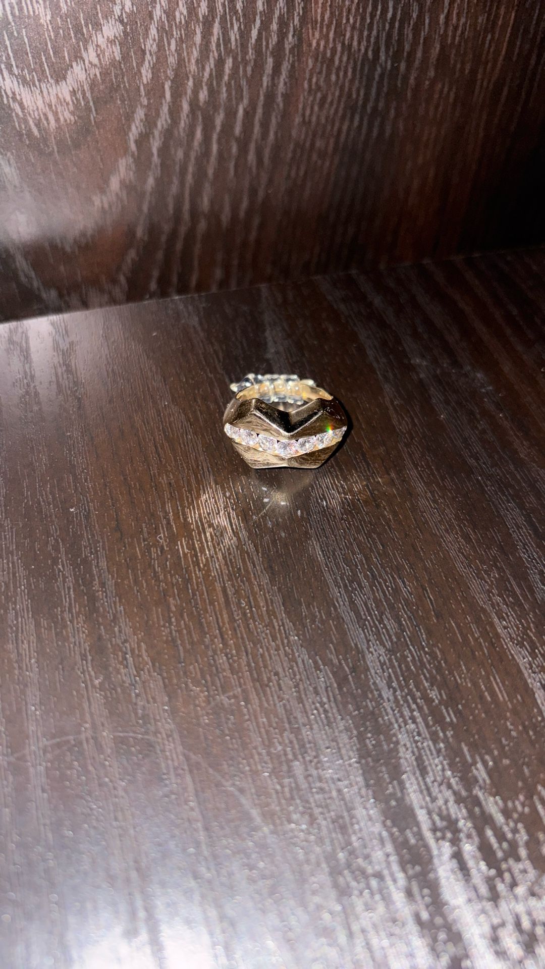 Men's Italian Pinky Ring Real Diamonds