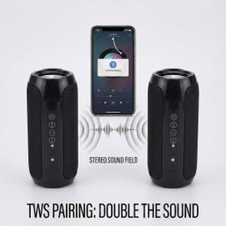 Portable Bluetooth Speaker TWS Pairing Enabled