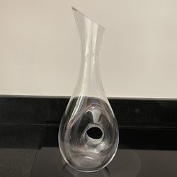 Handled Wine Decanter 14 1/2 Inches High