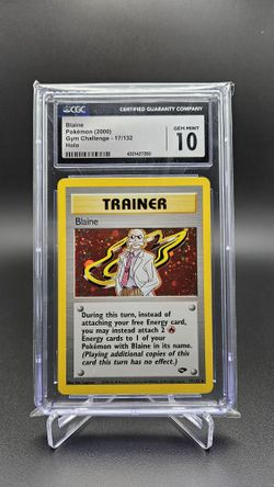 2000 Gym Challenge Blaine Holo CGC 10