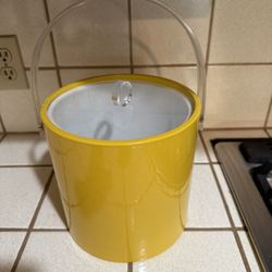 Ice Bucket Vintage Yellow 