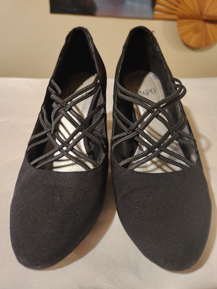 Black Strappy High Heels