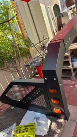 Truck Headache Rack with Amber Lights