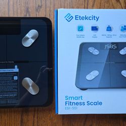 Etekcity Smart Scale for Body Weight,  Bathroom Digital Weighing Scale with BMI, Body Fat, Muscle Mass, Accurate Bluetooth Home User Health Equipment 