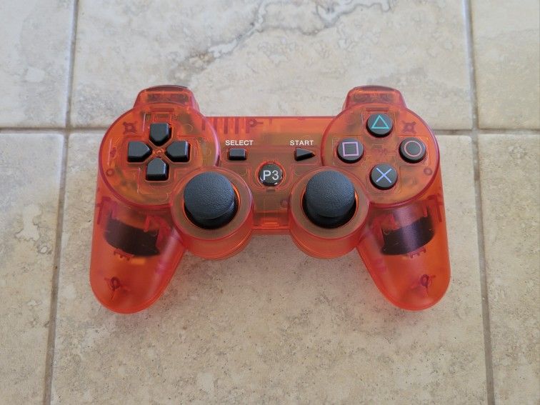 PS3 Controller - Transparent Red - Crystal Red - Playstation 3