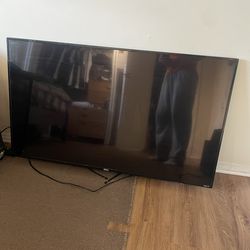 onn 56” Smart TV  TV works great, fully tested with clear picture and sound. Perfect for streaming, gaming, or everyday use.  Includes wall mount and 