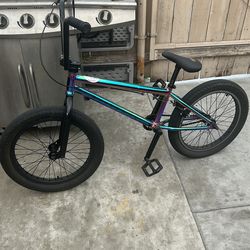 The rainbow one im selling it works fine has a few scratches its a elite bmx bike