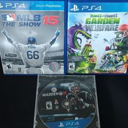 3 Sony Ps4 Games Like New
