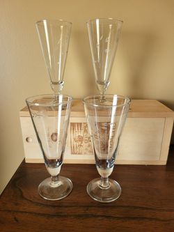Princess House Set Of Crystal Cocktail Glasses