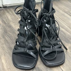 Steve Madden Strappy Leather Gladiator Sandals Size 8