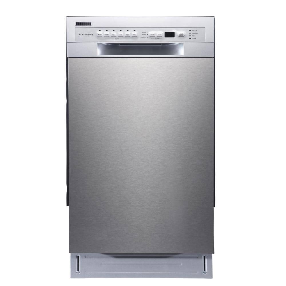 EdgeStar BIDW1802SS 18 Inch Wide 8 Place Setting Energy Star Rated Built-In Dishwasher