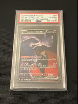 2026 Pokemon Team Rocket’s Mewtwo ex Ascended Heroes Special Illustration Rare #281 PSA 10 Gem Mint