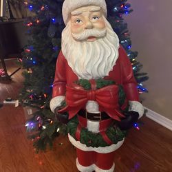 NEW Valerie Parr Hill 4 Ft. Santa Claus Christmas Holiday Statue 