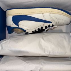 Jordan 1 Retro Low OG SP Fragment X Travis Scott Sail Military Blue