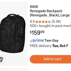 NEW Ogio Renegade large travel laptop backpack
