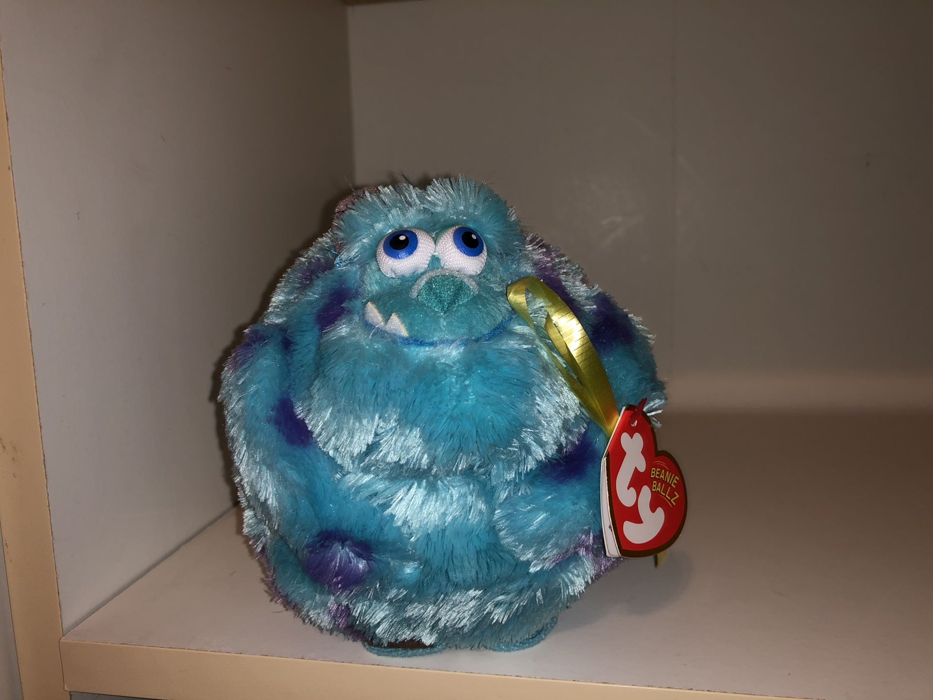 Monsters Inc Sully plush doll round ball toy dreamworks Disney NWT