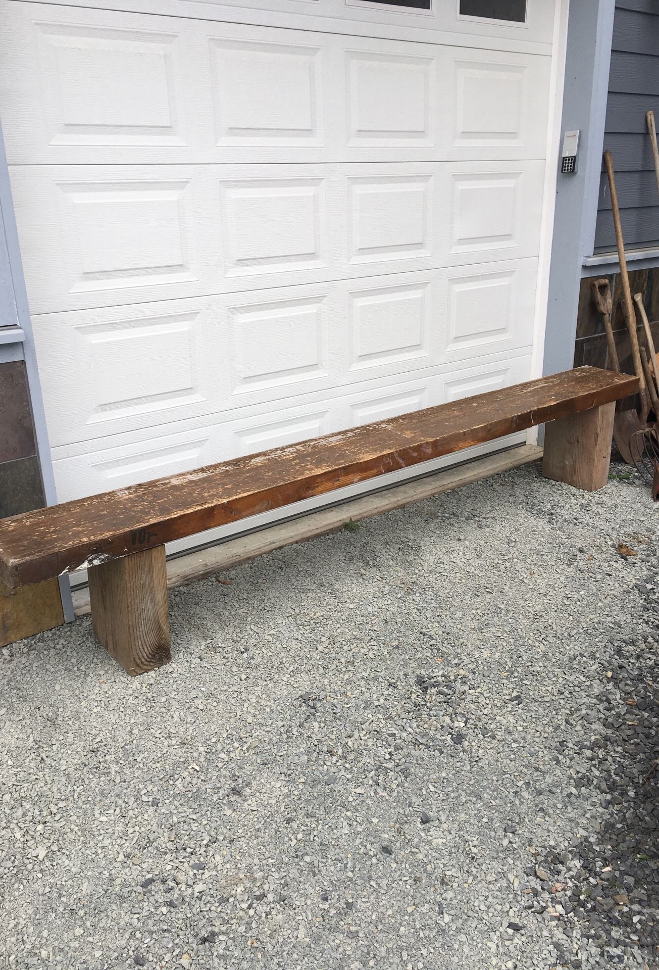 Vintage gym locker room bench x2 Garden, Outdoor