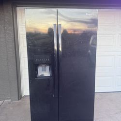 Black Frigidaire refrigerator