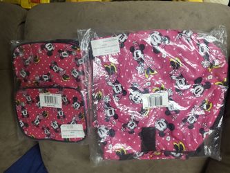 Brand new Minnie Mouse overnight bag and crossbody handbag