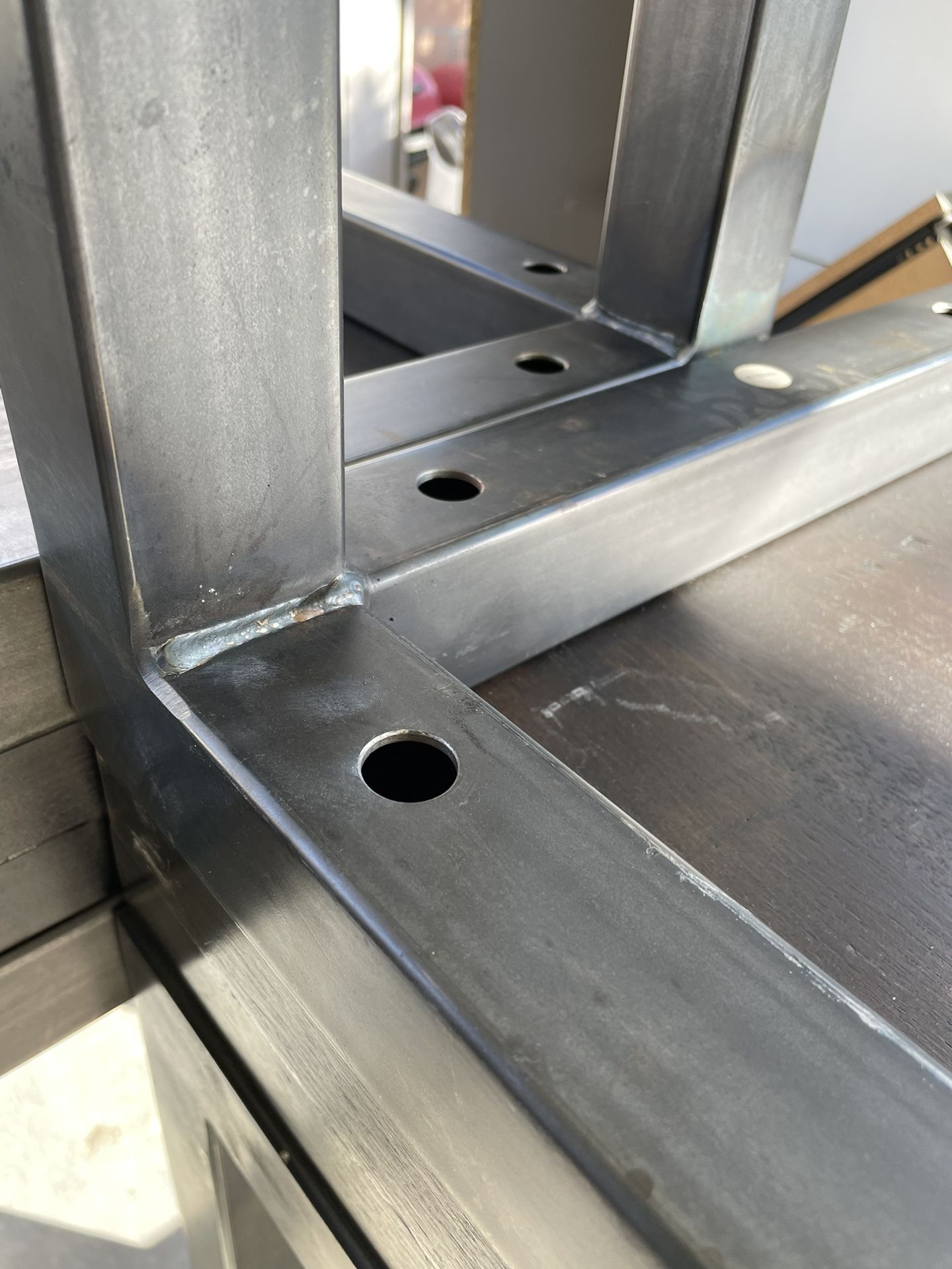 Custom Steel Base Bar Height Tables Table With John Boos Butcher Block