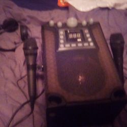 Karaoke Machine With Two Mics