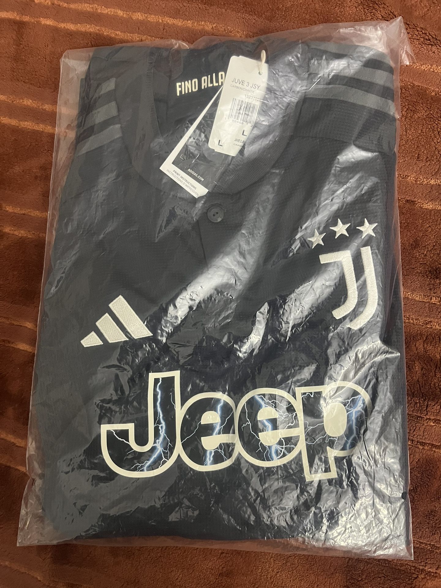 Adidas 2023/24 Juventus Third Kit Soccer Football Jersey Mens Sz L Large New