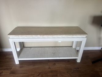 Solid Oak / Solid Marble Table, Made in Italy