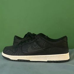 Nike dunk Low Black Canvas Sneakers Supreme Air Jordan